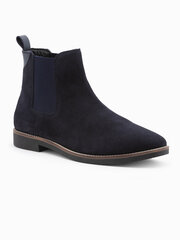 мужские кожаные ботинки - темно-синие v3 om-focs-0134 цена и информация | Мужские ботинки | 220.lv