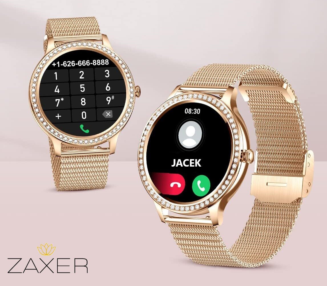 Zaxer Smartwatch ZI58 zelta krāsā cena un informācija | Viedpulksteņi (smartwatch) | 220.lv