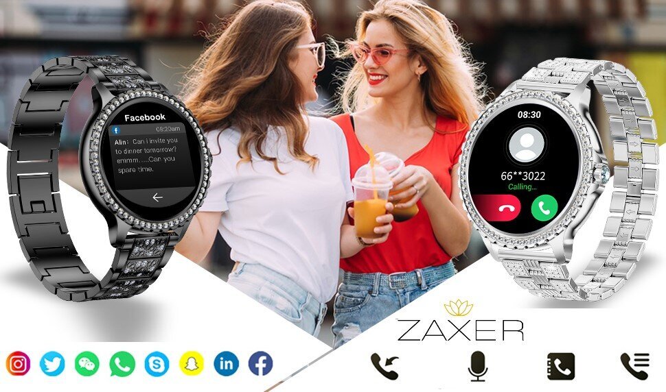 Zaxer ZI58 Gold Cyrkonie cena un informācija | Viedpulksteņi (smartwatch) | 220.lv