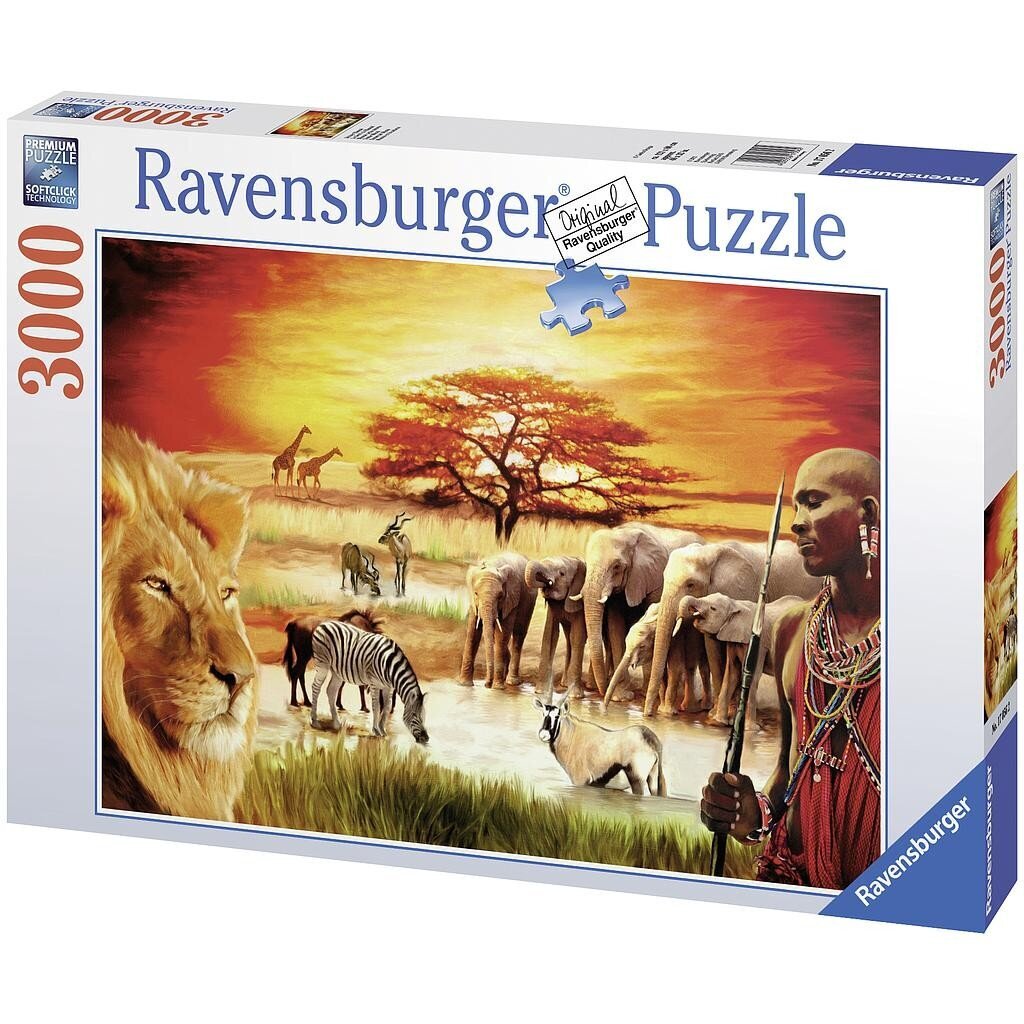 Puzle un domino komplekts Ravensburger Massai Pride,3000 d. cena un informācija | Puzles, 3D puzles | 220.lv