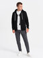 Džemperis vīriešiem Ombre Clothing, melns cena un informācija | Vīriešu jakas | 220.lv