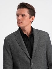 Стеганая байкерская мужская утепленная куртка с ромбовидным узором - черный v1 om-jalp-22fw-006 124531-7 цена и информация | Мужские пиджаки | 220.lv