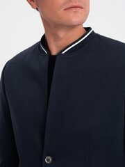куртка мужская - темно-синяя v2 om-blzb-0108 цена и информация | Мужские пиджаки | 220.lv