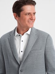 куртка мужская - светло-серая v1 om-blzb-0108 цена и информация | Мужские пиджаки | 220.lv