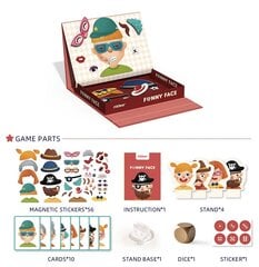 MiDeer Магнитный игровой набор Забавные лица цена и информация | Развивающие игрушки | 220.lv