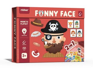 Magnētiskais rotaļu komplekts MiDeer Funny Face цена и информация | Развивающие игрушки | 220.lv