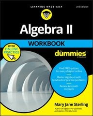 Algebra II Workbook For Dummies 3rd edition cena un informācija | Ekonomikas grāmatas | 220.lv