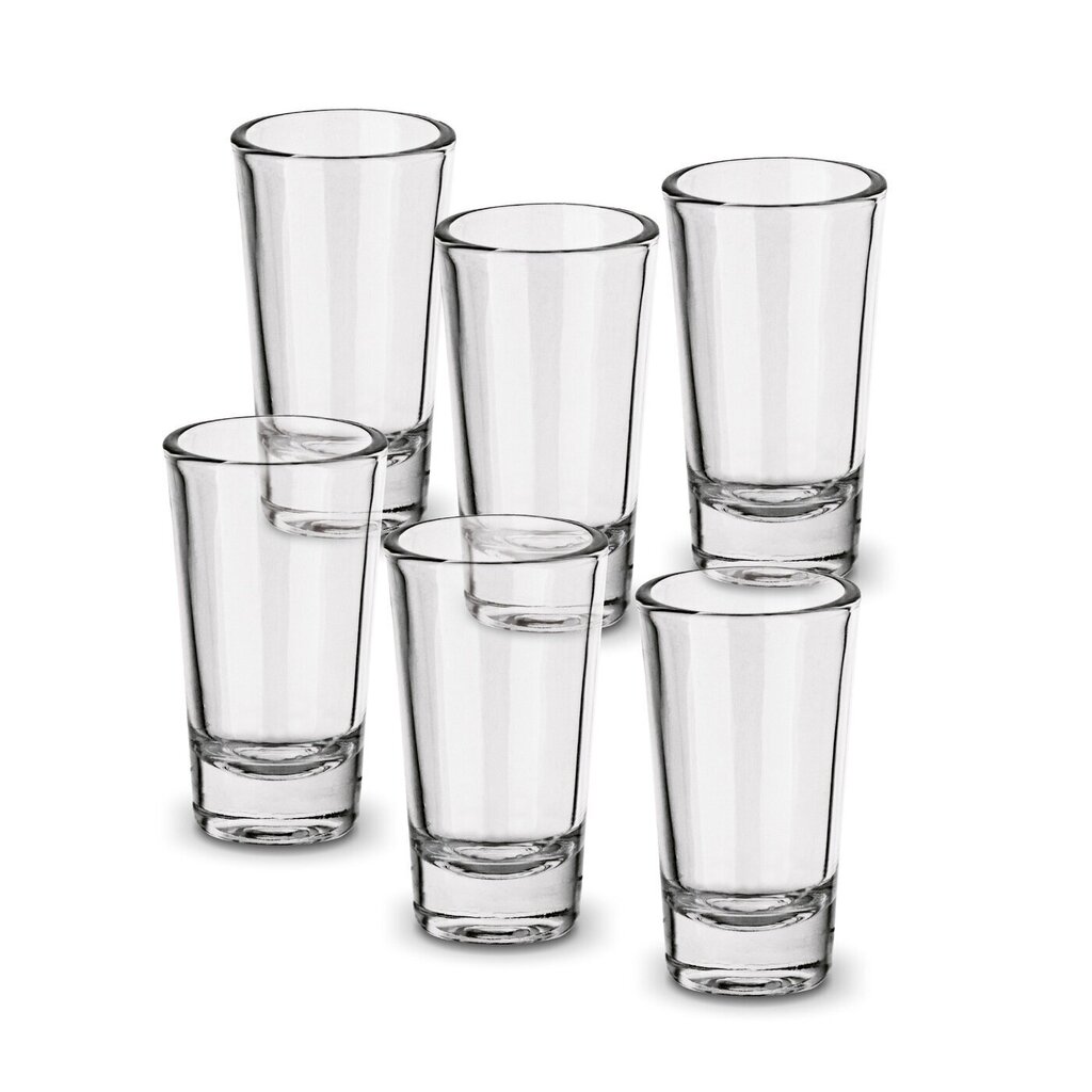 Stikla glāzes komplekts, 30 ml, 6 gab. цена и информация | Glāzes, krūzes, karafes | 220.lv
