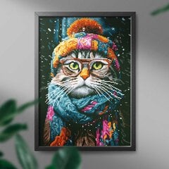 Dimantu mozaīka 5D Diamond Painting Oh Art! Kaķēns, 40x50 cm цена и информация | Алмазная мозаика | 220.lv