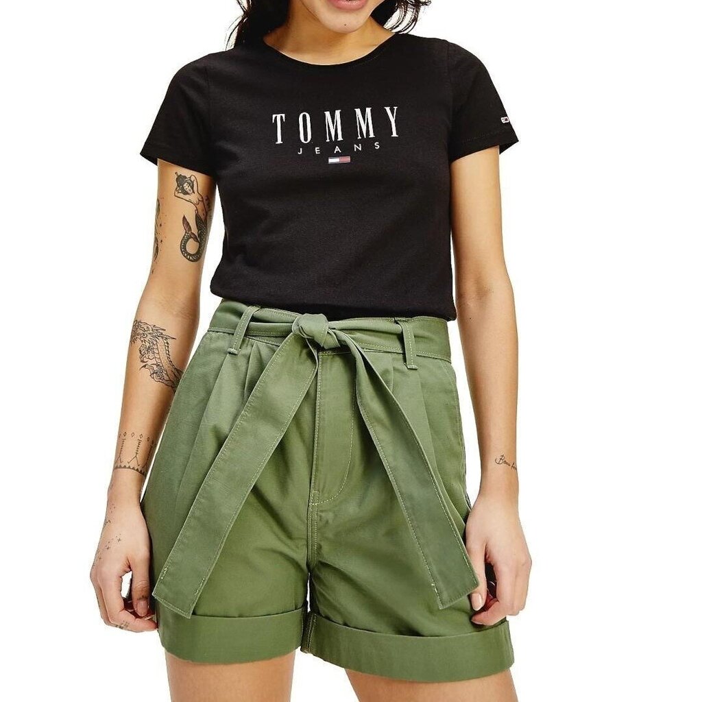 T-krekls sievietēm Tommy Hilfiger, melns cena un informācija | T-krekli sievietēm | 220.lv