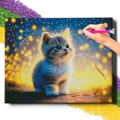 Алмазная Мозаика на Раме Котенок 5D Diamond Painting Oh Art! 30x40 cm цена и информация | Алмазная мозаика | 220.lv