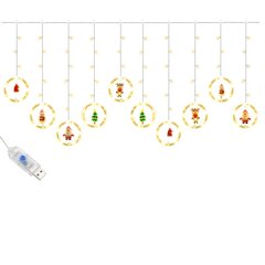 Ziemassvētku virtene, 110 Led, 5m cena un informācija | Ziemassvētku lampiņas, LED virtenes | 220.lv