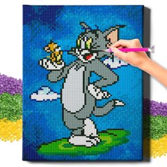 Dimantu mozaīka 5D Diamond Painting Oh Art! Tom un Jerry, 20x30 cm cena un informācija | Dimantu mozaīkas | 220.lv