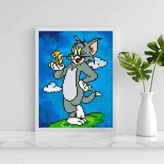 Dimantu mozaīka 5D Diamond Painting Oh Art! Tom un Jerry, 20x30 cm cena un informācija | Dimantu mozaīkas | 220.lv