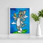 Dimantu mozaīka 5D Diamond Painting Oh Art! Tom un Jerry, 20x30 cm цена и информация | Dimantu mozaīkas | 220.lv