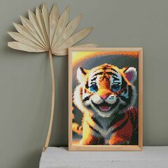 Алмазная Мозаика на Раме Тигренок 5D Diamond Painting Oh Art! 20x30 cm цена и информация | Алмазная мозаика | 220.lv