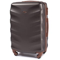 Коричневый средний чемодан ALBATROSS цена и информация | Чемоданы, дорожные сумки | 220.lv