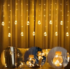 Ziemassvētku virtene, 108 Led, 4,5 m cena un informācija | Ziemassvētku lampiņas, LED virtenes | 220.lv