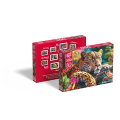 Puzle CherryPazzi Reclining Leopard 500 d. cena un informācija | Puzles, 3D puzles | 220.lv