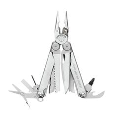 Daudzfunkcionāls instruments Leatherman Wave+, sudraba krāsā цена и информация | Туристические ножи, многофункциональные приборы | 220.lv