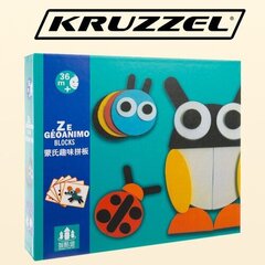 Деревянный пазл Kruzzel 22426 цена и информация | Развивающие игрушки | 220.lv