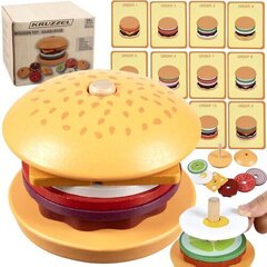 Игрушечный сборный бургер Kruzzel Burger 22673 цена и информация | Игрушки для девочек | 220.lv