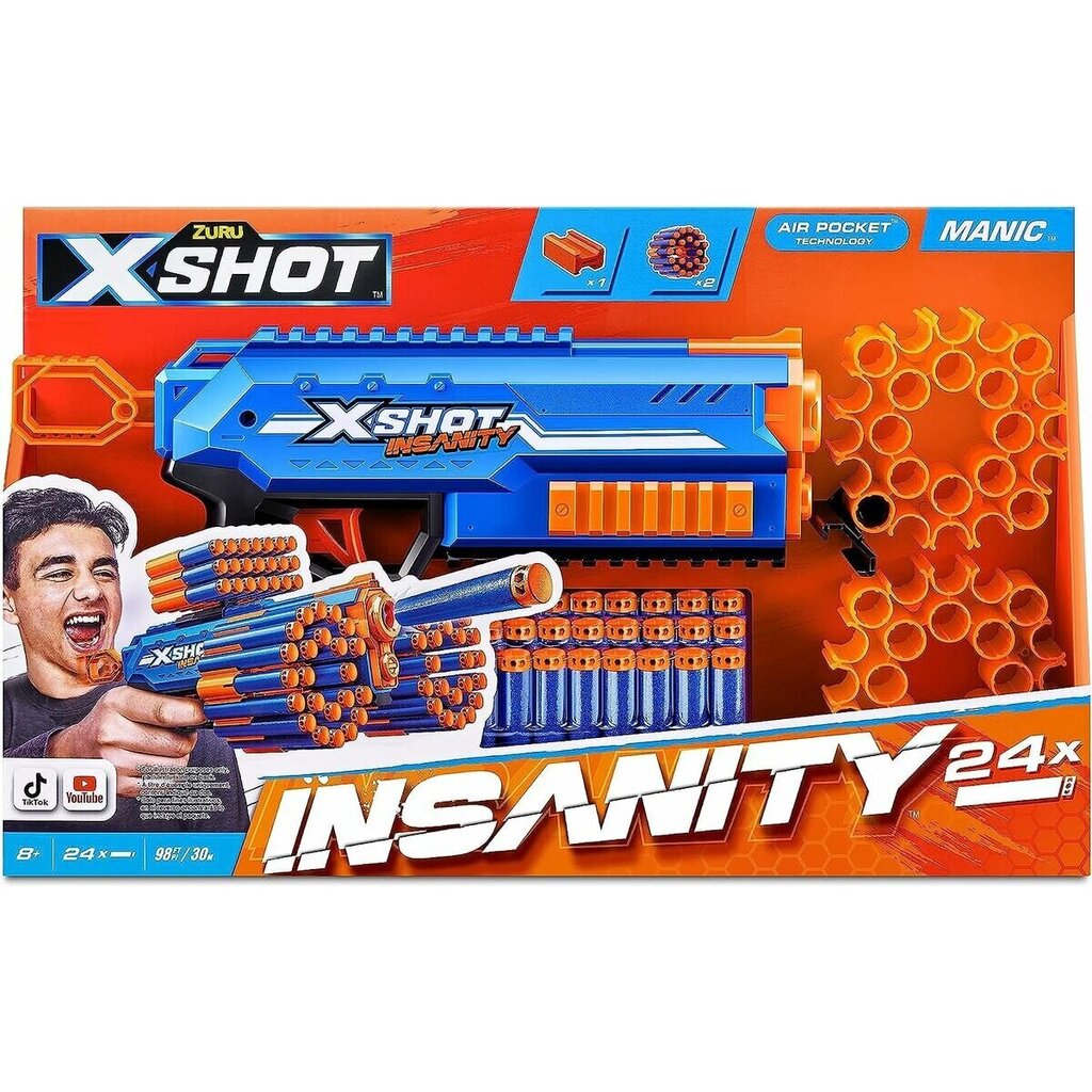 Šautene bērniem X-Shot Insanity Manic цена и информация | Rotaļlietas zēniem | 220.lv