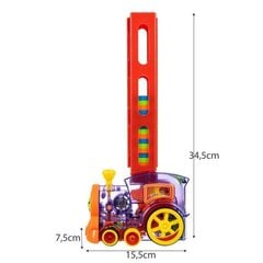 Поезд / локомотив - домино Kruzzel 22450 цена и информация | Развивающие игрушки | 220.lv