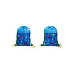 BAMBINO batų krepšys blokai mėlyni цена и информация | Школьные рюкзаки, спортивные сумки | 220.lv