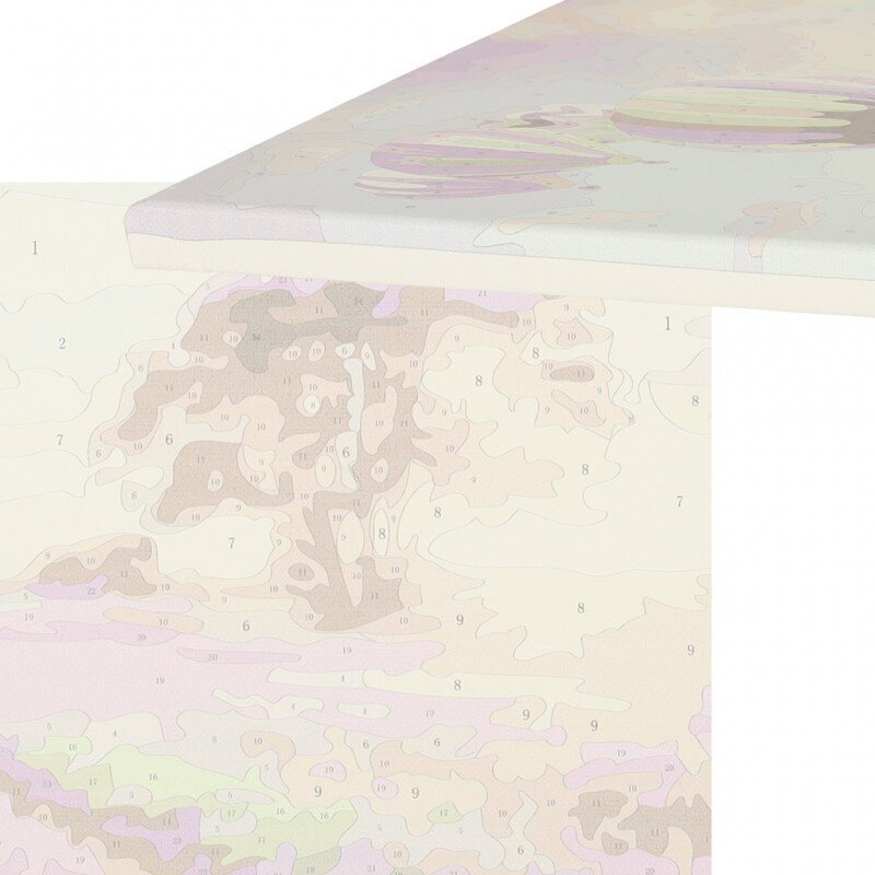 Glezniecība pēc cipariem Lavandas lauks, 50x40 cm cena un informācija | Gleznas pēc numuriem | 220.lv