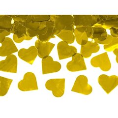 Konfeti vamzdelis su auksinėmis širdelėmis 60 cm цена и информация | Праздничные декорации | 220.lv