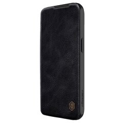 Nillkin Qin Pro Leather Flip Camera Cover Case for iPhone 15 Plus - Black цена и информация | Чехлы для телефонов | 220.lv