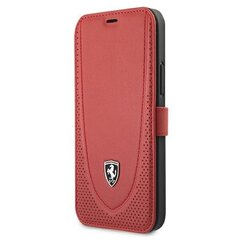 Ferrari FEOGOFLBKP12LRE iPhone 12 Pro Max 6,7" czerwony|red book Off Track Perforated цена и информация | Чехлы для телефонов | 220.lv