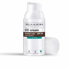 CC Cream Bella Aurora Spf 50 Без масла (30 ml) цена и информация | Наносите на чистую кожу лица. Подержите около 10-15 минут и смойте водой. | 220.lv