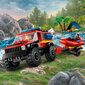 60412 LEGO® City 4x4 ugunsdzēsēju visurgājējs ar glābšanas laivu cena un informācija | Konstruktori | 220.lv