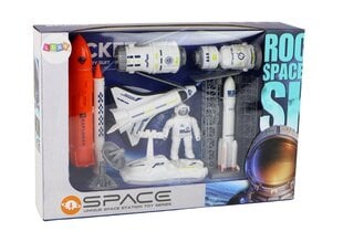 Kosmosa stacijas komplekt Lean Toys, balts ,8 gab. цена и информация | Игрушки для мальчиков | 220.lv