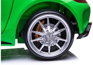 Vienvietīgs bērnu elektromobilis Mercedes GTR, zaļš cena un informācija | Bērnu elektroauto | 220.lv
