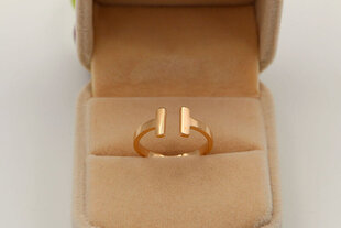 Troli Двойное минималистское кольцо из розового золота цена и информация | Кольца | 220.lv