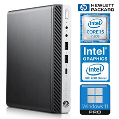 HP 800 G5 Desktop Mini i5-9500T 16GB 512SSD M.2 NVME WIN11Pro cena un informācija | Stacionārie datori | 220.lv