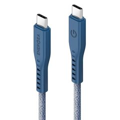 Кабель ENERGEA Flow USB-C - USB-C 1.5 м, blue 240W 5A PD Fast Charge цена и информация | Кабели для телефонов | 220.lv