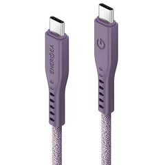 Кабель ENERGEA Flow USB-C - USB-C 1.5 м, purple 240W 5A PD Fast Charge цена и информация | Кабели для телефонов | 220.lv