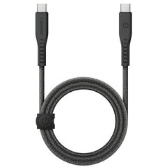 Кабель ENERGEA Flow USB-C - USB-C 1.5 м, black 240W 5A PD Fast Charge цена и информация | Кабели для телефонов | 220.lv