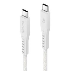 Кабель ENERGEA Flow USB-C - USB-C 1.5 м, white 240W 5A PD Fast Charge цена и информация | Кабели для телефонов | 220.lv