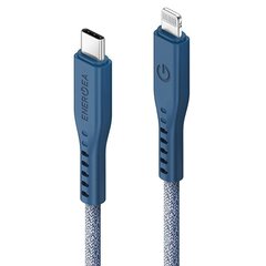 Кабель ENERGEA Flow USB-C - USB-C 1.5 м, blue 240W 5A PD Fast Charge цена и информация | Кабели для телефонов | 220.lv