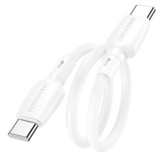 Кабель Borofone Cable BX93 Super Power - USB to Type C - 27W 3A 0,25 metres white цена и информация | Кабели для телефонов | 220.lv