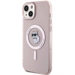 Karl Lagerfeld KLHMP15MHFCCNOP iPhone 15 Plus | 14 Plus 6.7" różowy|pink hardcase IML Choupette MagSafe цена и информация | Чехлы для телефонов | 220.lv