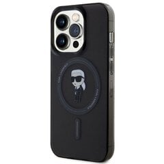Karl Lagerfeld KLHMP14XHFCKNOK iPhone 14 Pro Max 6.7" czarny|black hardcase IML Ikonik MagSafe цена и информация | Чехлы для телефонов | 220.lv