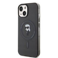 Karl Lagerfeld KLHMP14SHFCKNOK iPhone 14 | 15 | 13 6.1" czarny|black hardcase IML Ikonik MagSafe цена и информация | Чехлы для телефонов | 220.lv