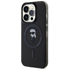 Karl Lagerfeld KLHMP14LHFCKNOK iPhone 14 Pro 6.1" czarny|black hardcase IML Ikonik MagSafe цена и информация | Чехлы для телефонов | 220.lv