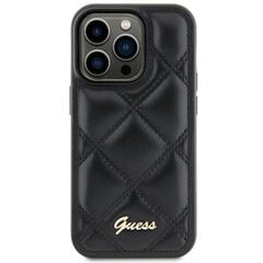 Guess GUHCS23FEPSQSQSK S23 FE S711 czarny|black hardcase Quilted Metal Logo цена и информация | Чехлы для телефонов | 220.lv